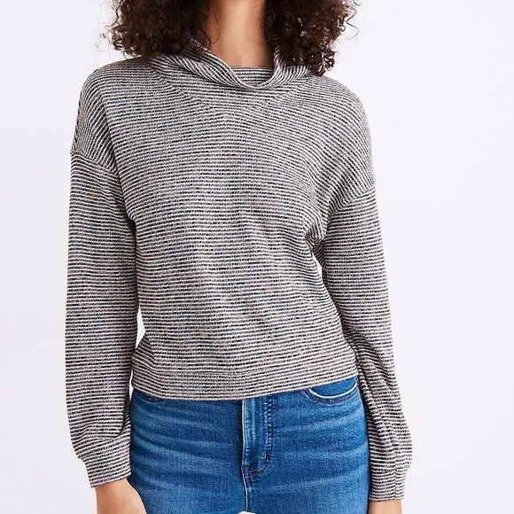 Madewell Sweaters - Madewell Textured Rainbow Ribbed Turtleneck Sweater | XL